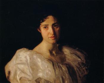 托馬斯 伊肯斯 Portrait of Lucy Lewis